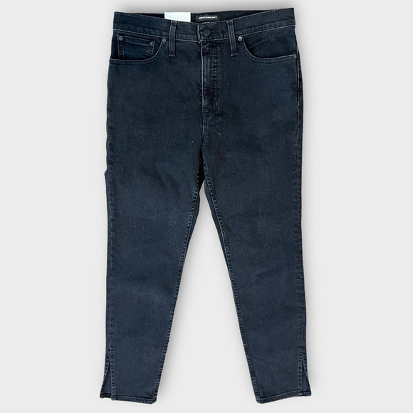 Something Navy Slit Hem High Rise Skinny Jeans Size 10/30 - Picture 2 of 8